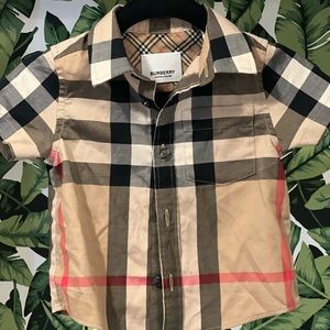 Burberry button up shirt